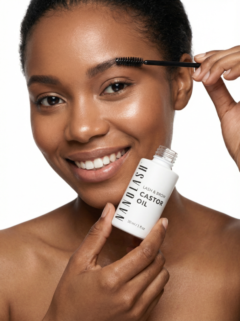 aceite de ricino en las pestañas nanolash